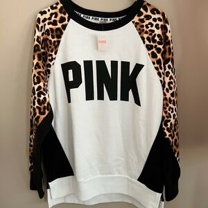 PINK Victoria's Secret Leopard Print Sweatshirt